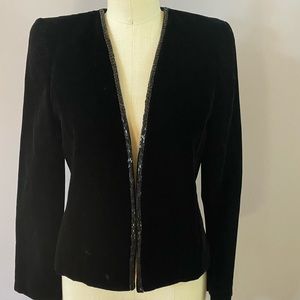 Lloyd Wiiliams velvet beaded jacket